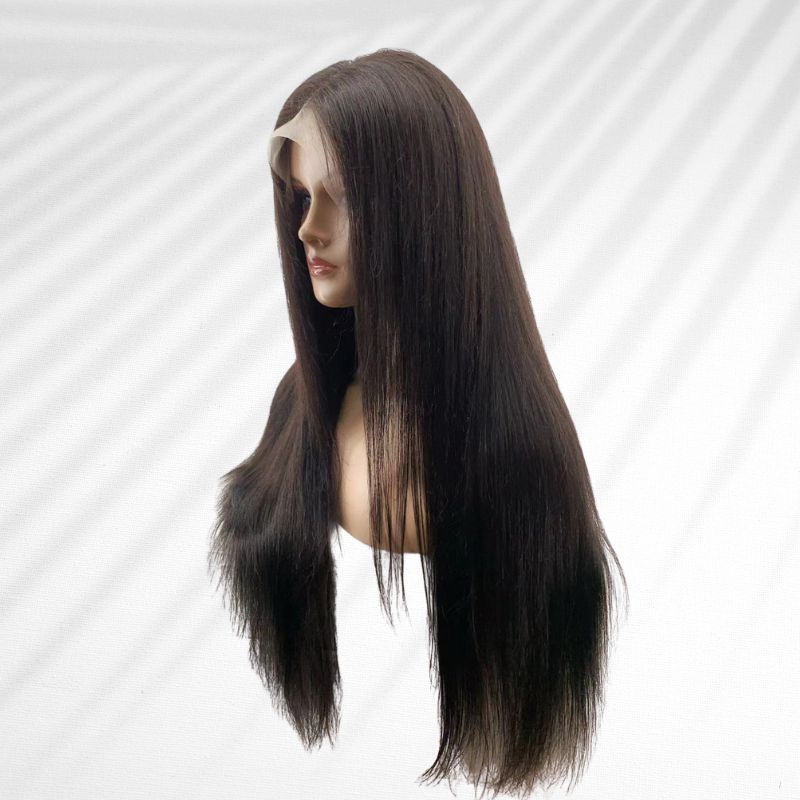NEW 1B Straight Lace Front Wig 22” Lace Front Wig 1B Long Straight Wig 22 main image 2