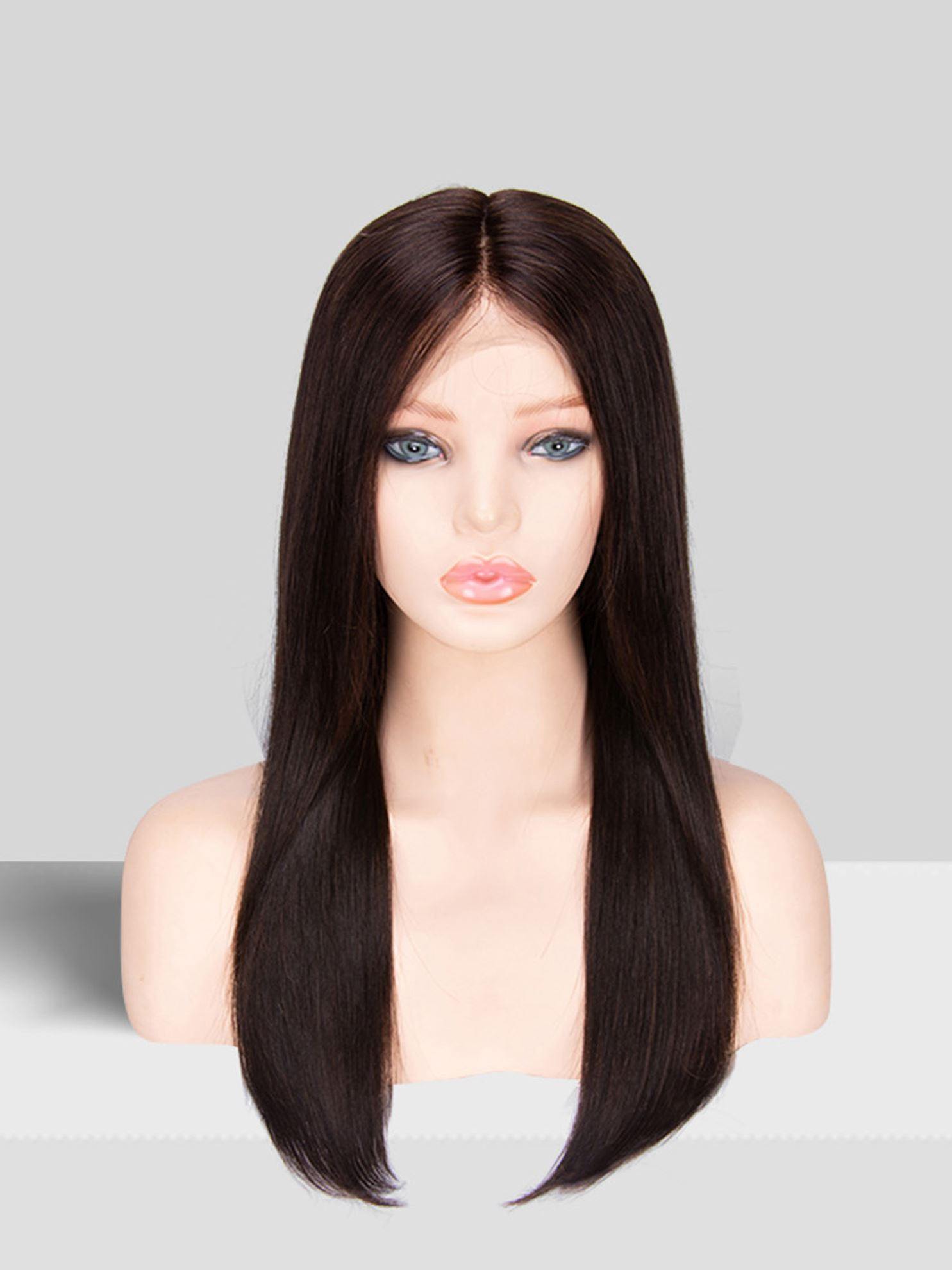 18 inch virgin human hair wig - QUEENBY