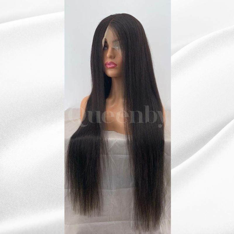 28 inch virgin human hair wig