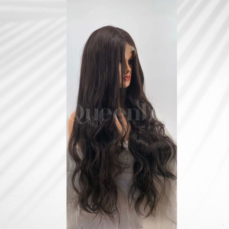 28 inch virgin human hair wig