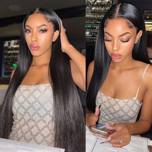Silky Straight 5*5 Frontal Undetectable HD Lace Long Wig 100% Human Hair