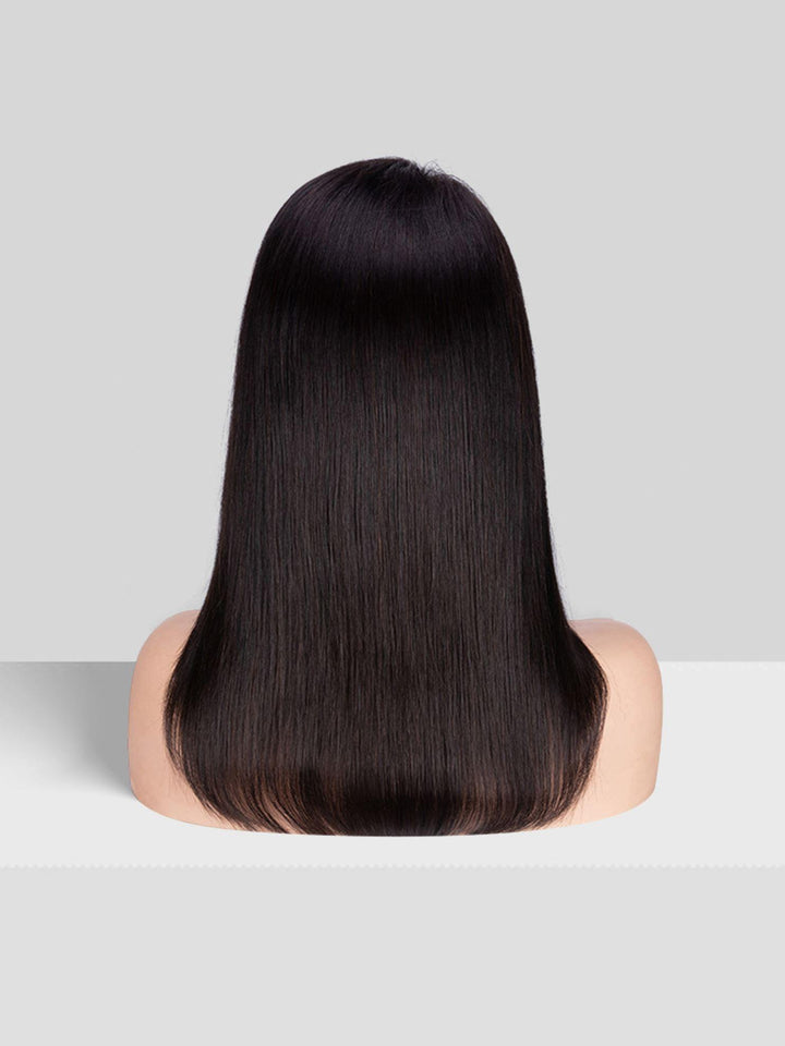 14 inch virgin human hair wig - QUEENBY