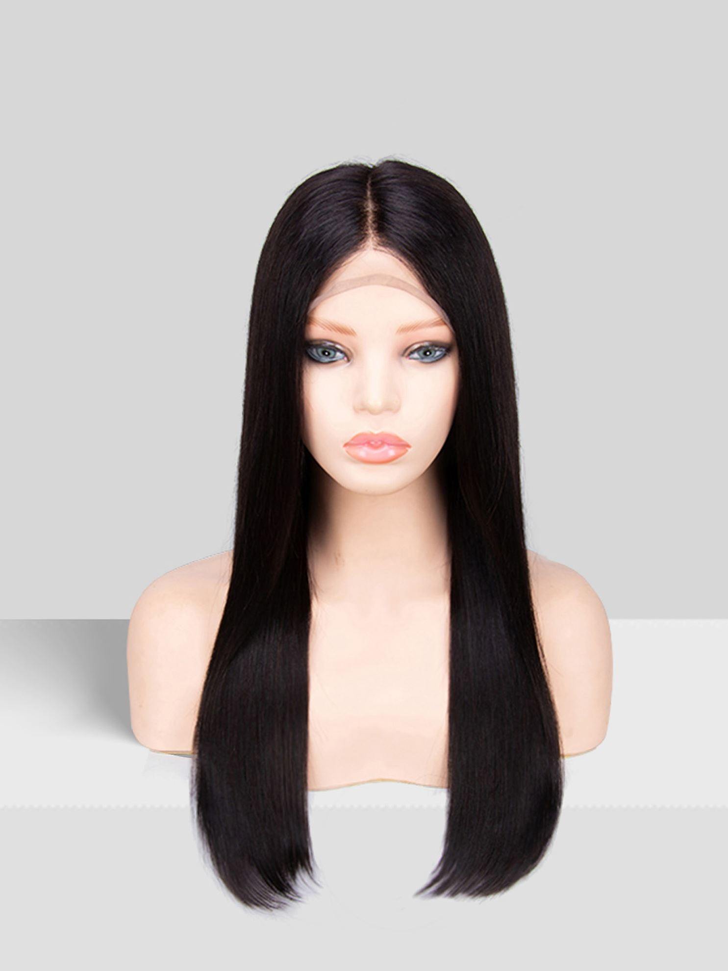 18 inch virgin human hair wig - QUEENBY