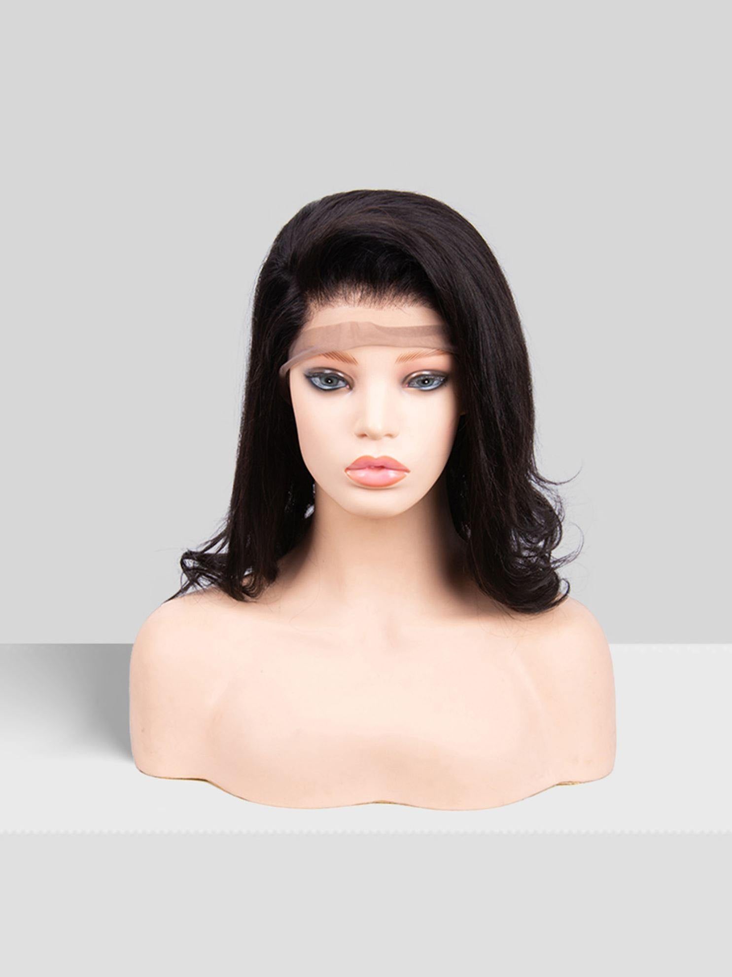 12 inch virgin human hair wig - QUEENBY