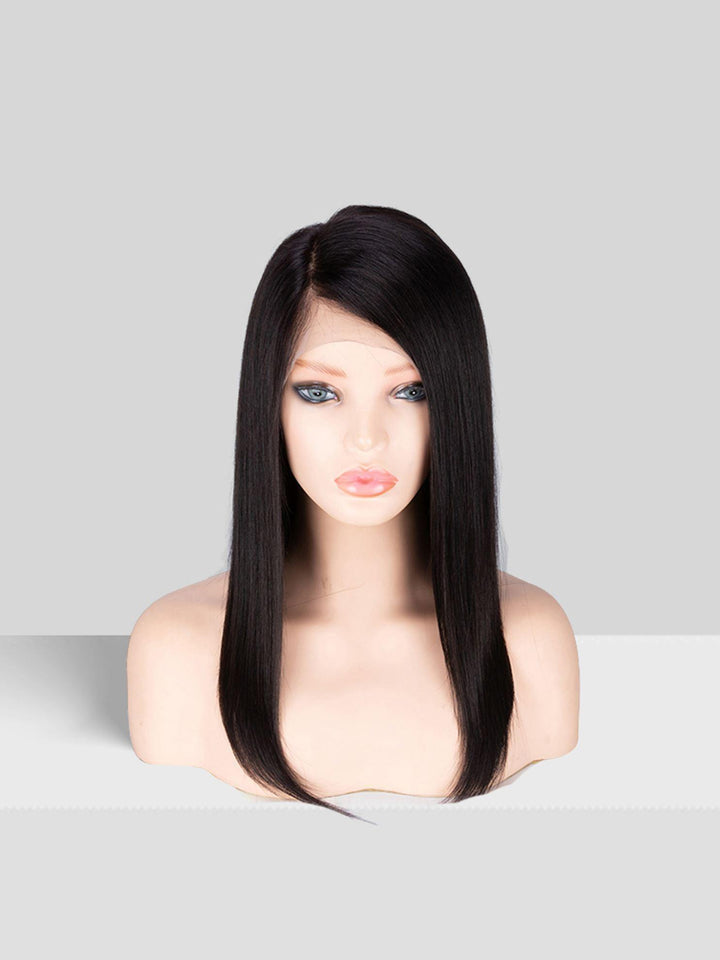 14 inch virgin human hair wig - QUEENBY