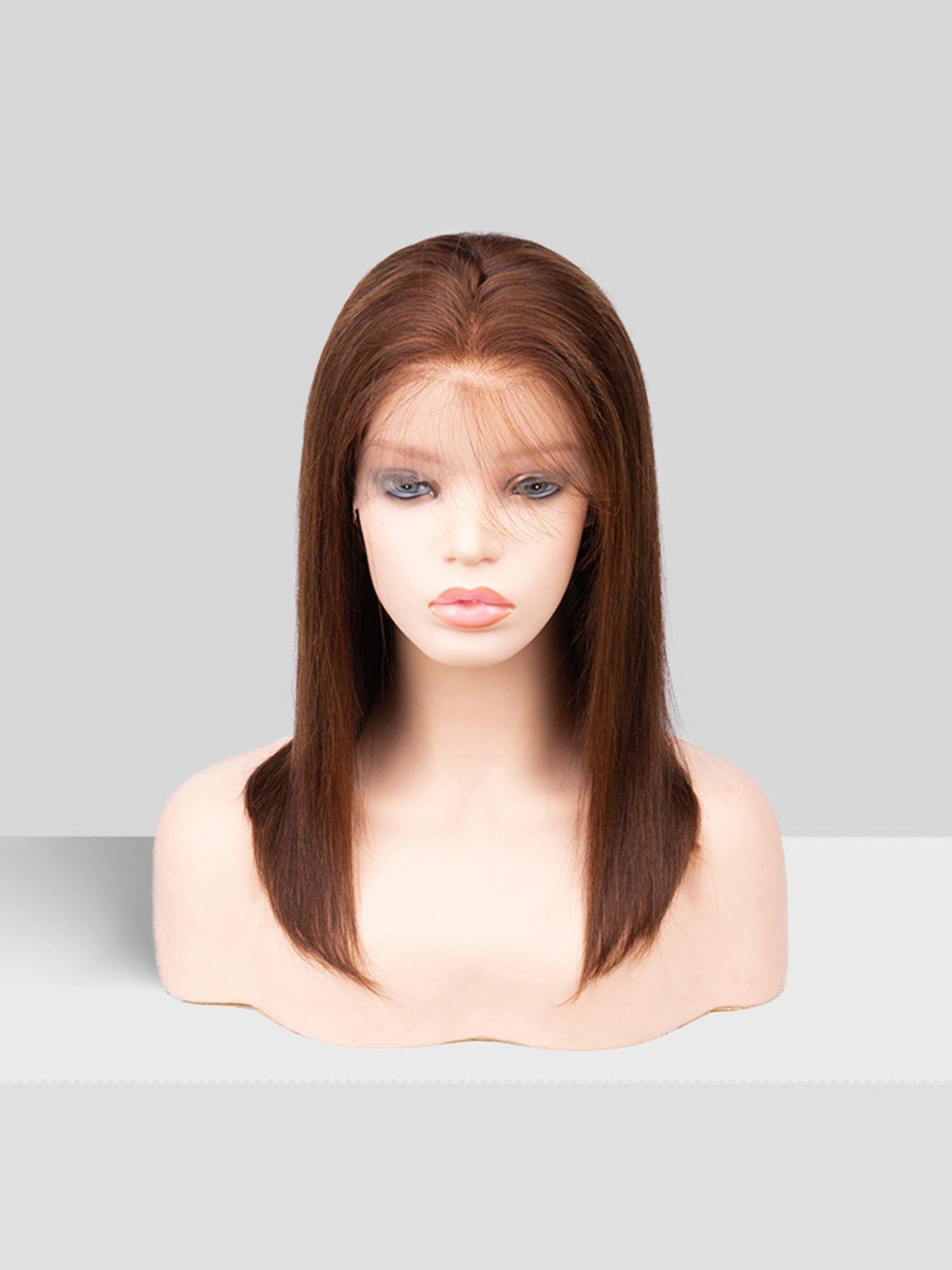 14 inch virgin human hair wig - QUEENBY