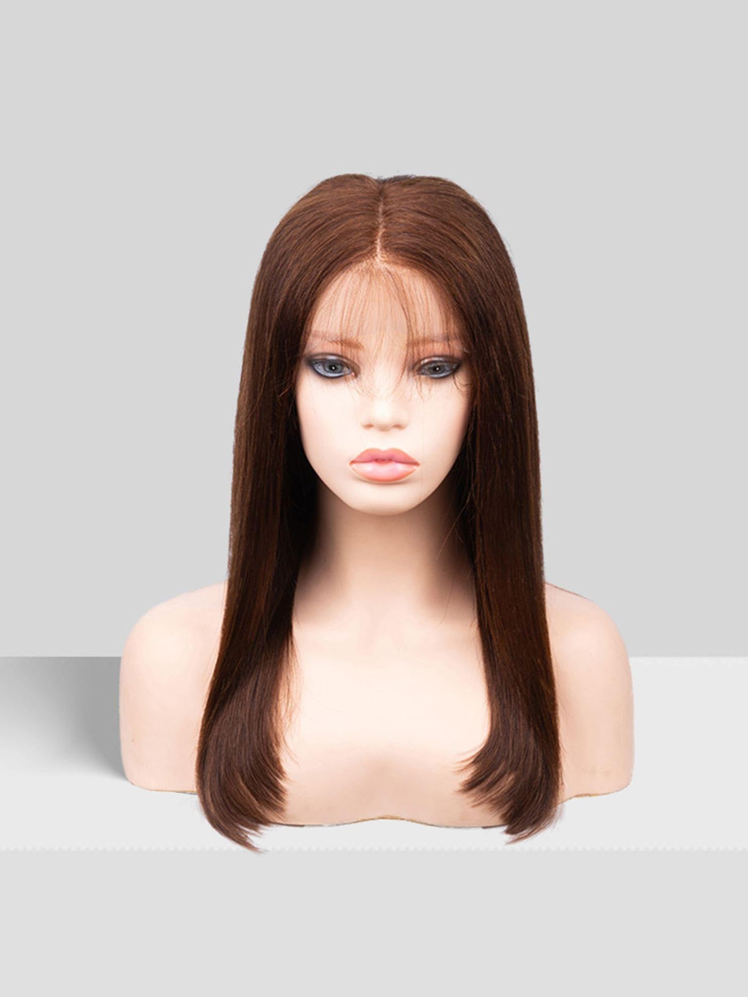 16 inch virgin human hair wig - QUEENBY