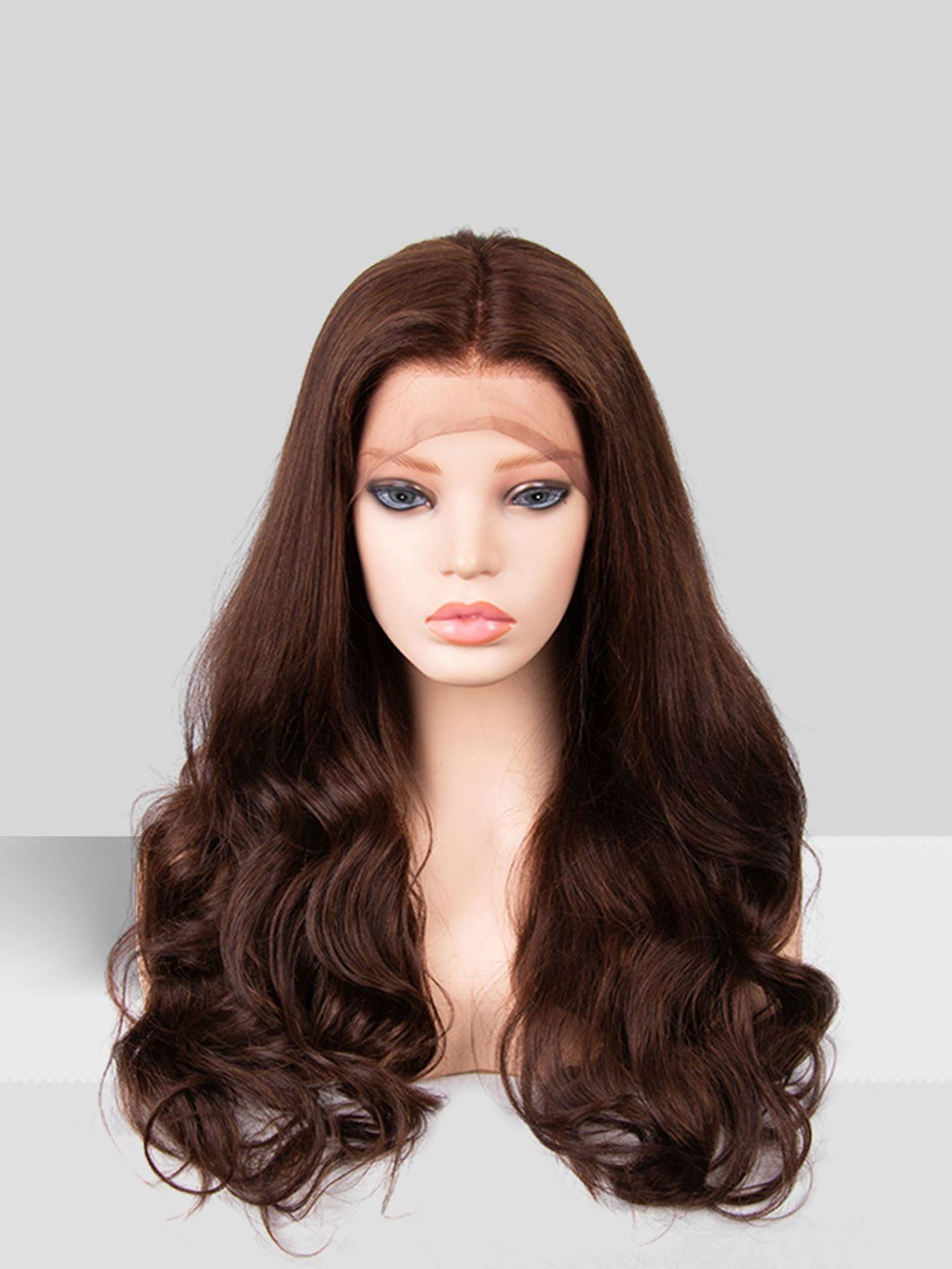 24 inch virgin human hair wig - QUEENBY