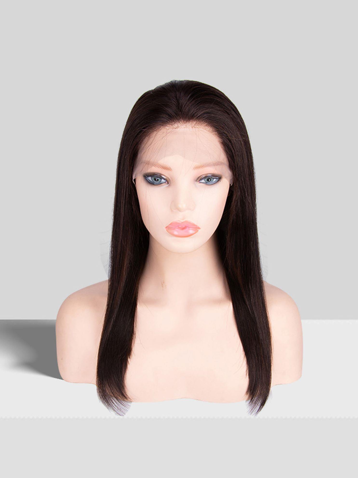 14 inch virgin human hair wig - QUEENBY