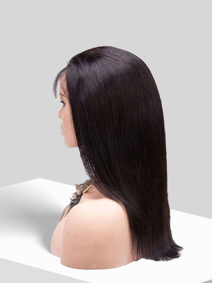 12 inch virgin human hair wig - QUEENBY