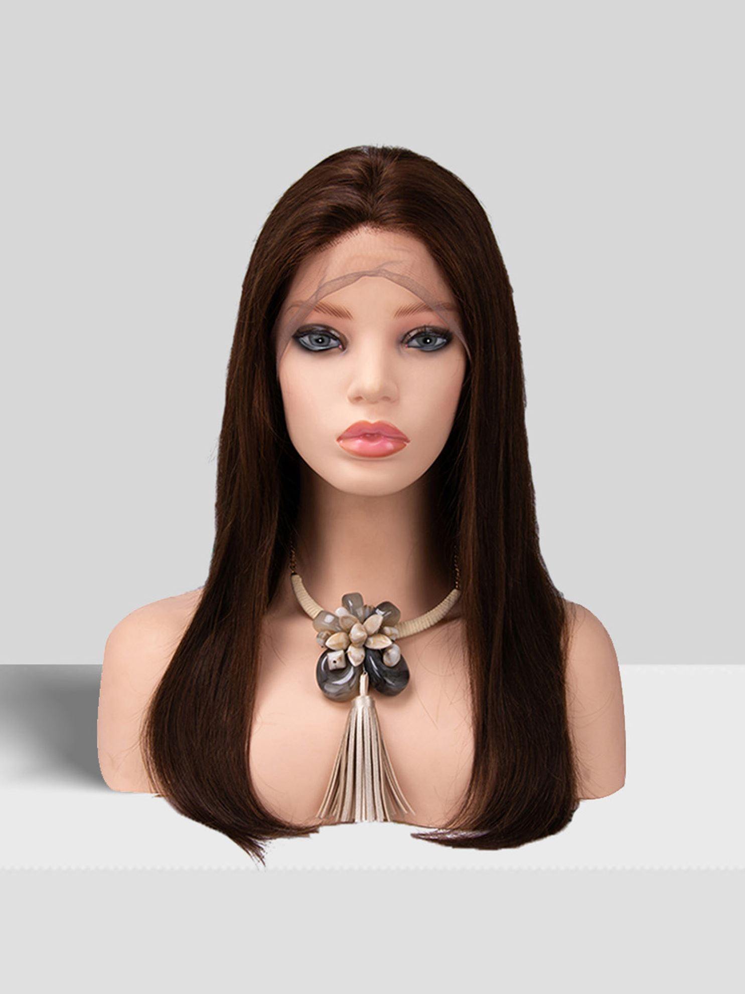 16 inch virgin human hair wig - QUEENBY