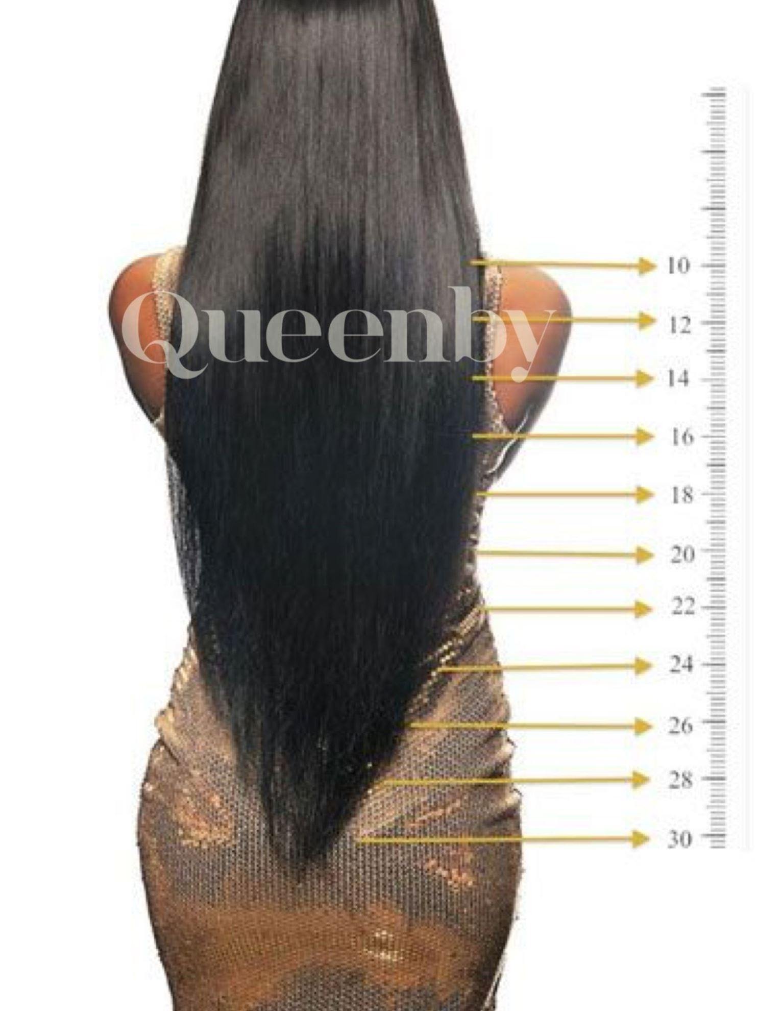 20 inch virgin human hair wig - QUEENBY