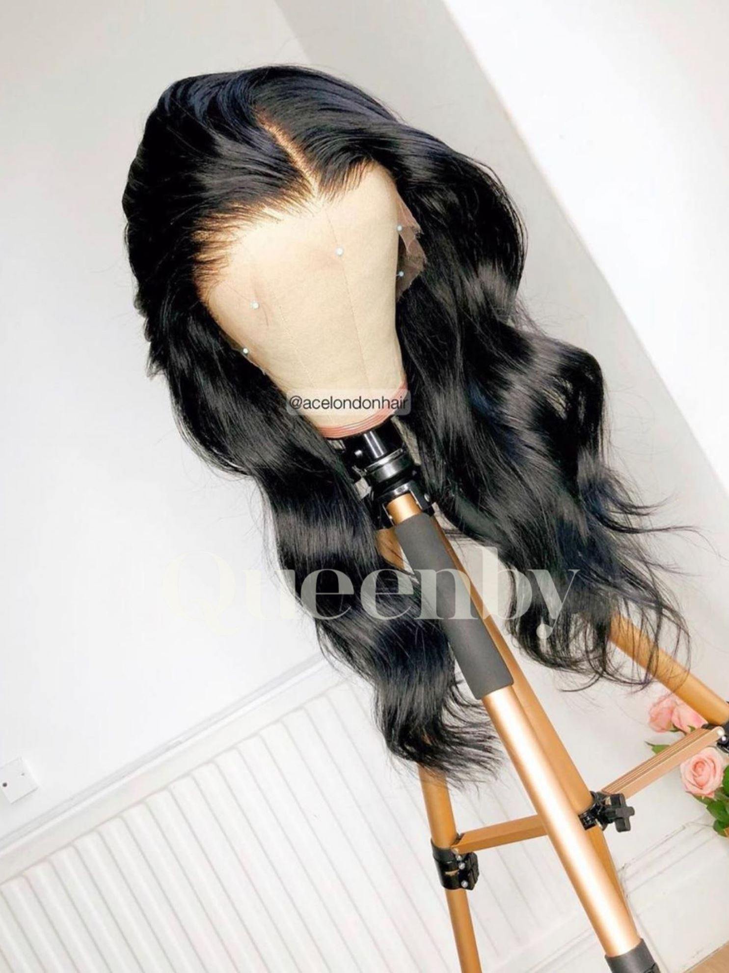 20 inch virgin human hair wig - QUEENBY