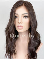 16 inch virgin human hair wig - QUEENBY