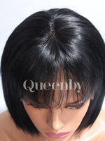 10 inch virgin human hair wig - QUEENBY