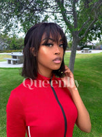 10 inch virgin human hair wig - QUEENBY