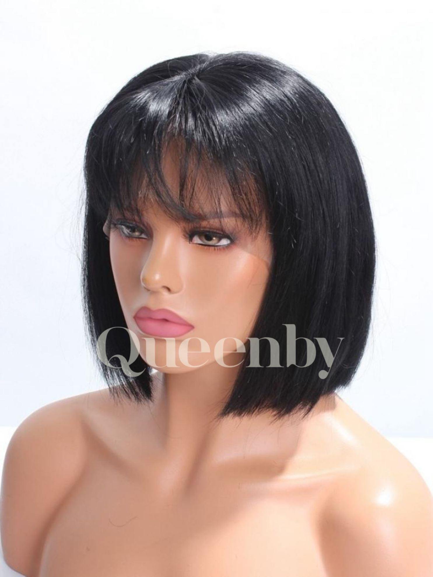 10 inch virgin human hair wig - QUEENBY