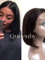 10 inch virgin human hair wig - QUEENBY