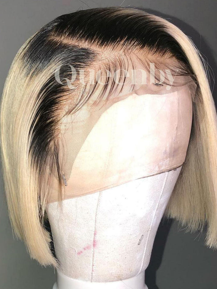10 inch virgin human hair wig - QUEENBY
