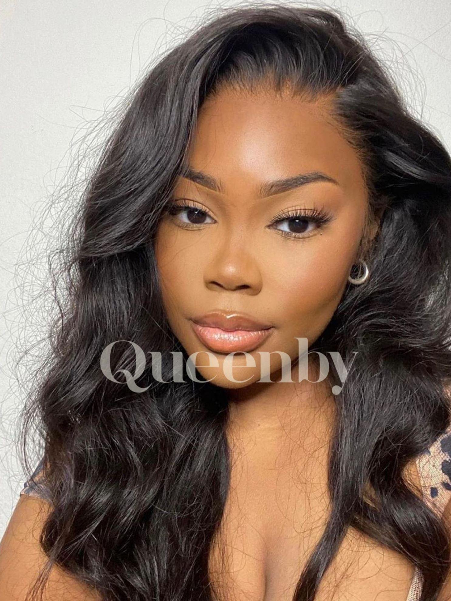 18 inch virgin human hair wig - QUEENBY