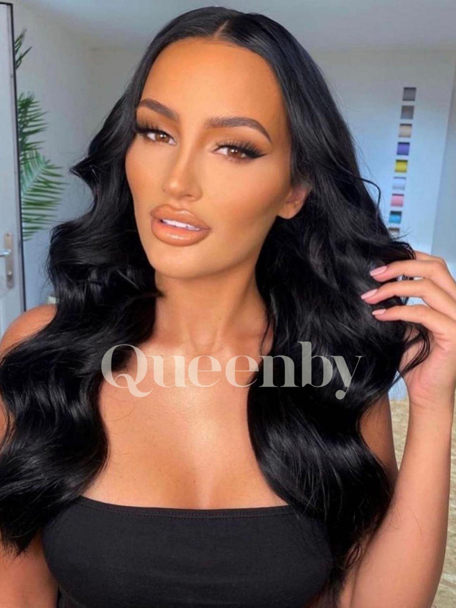 20 inch virgin human hair wig - QUEENBY