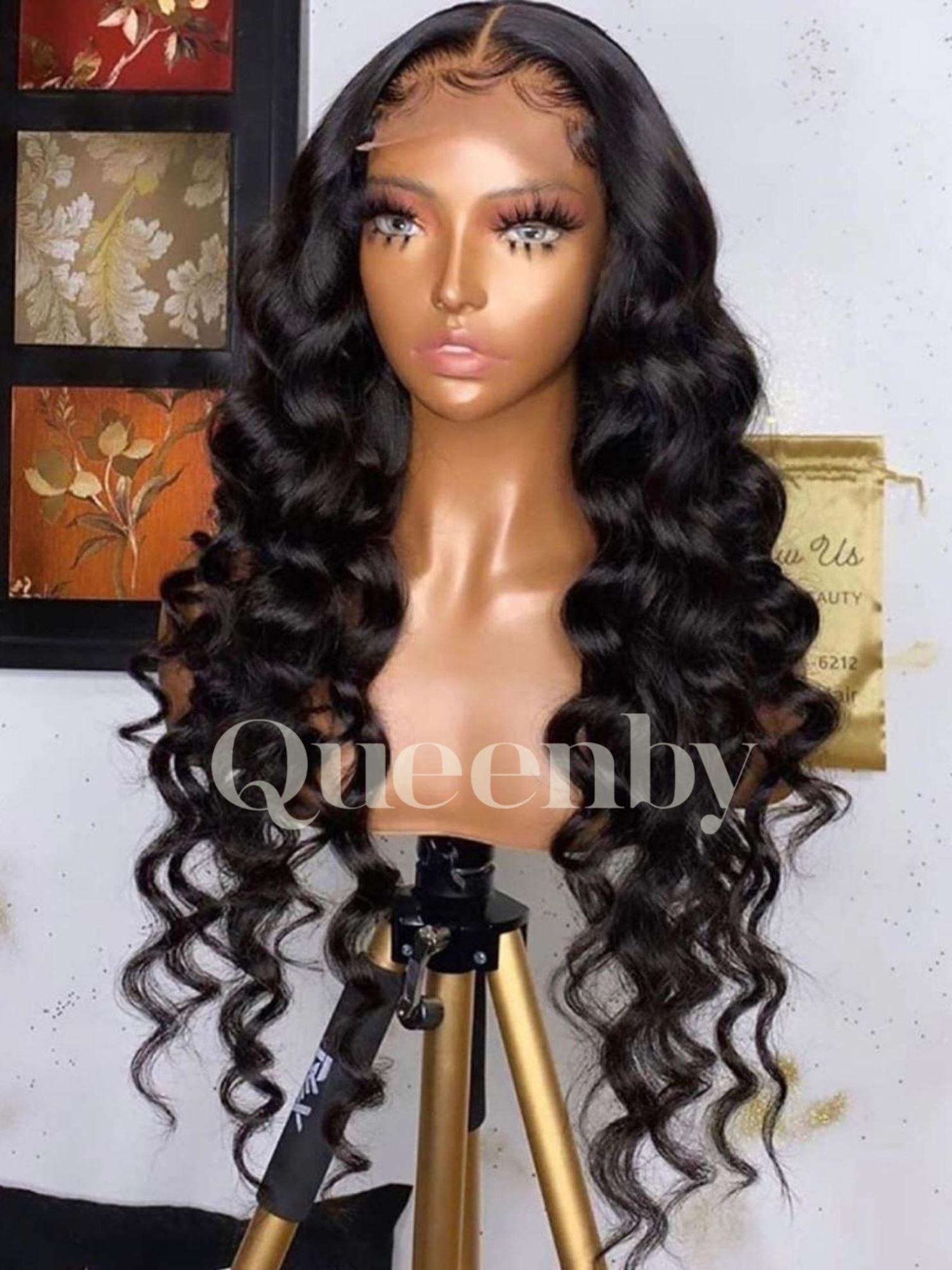 26 inch virgin human hair wig - QUEENBY