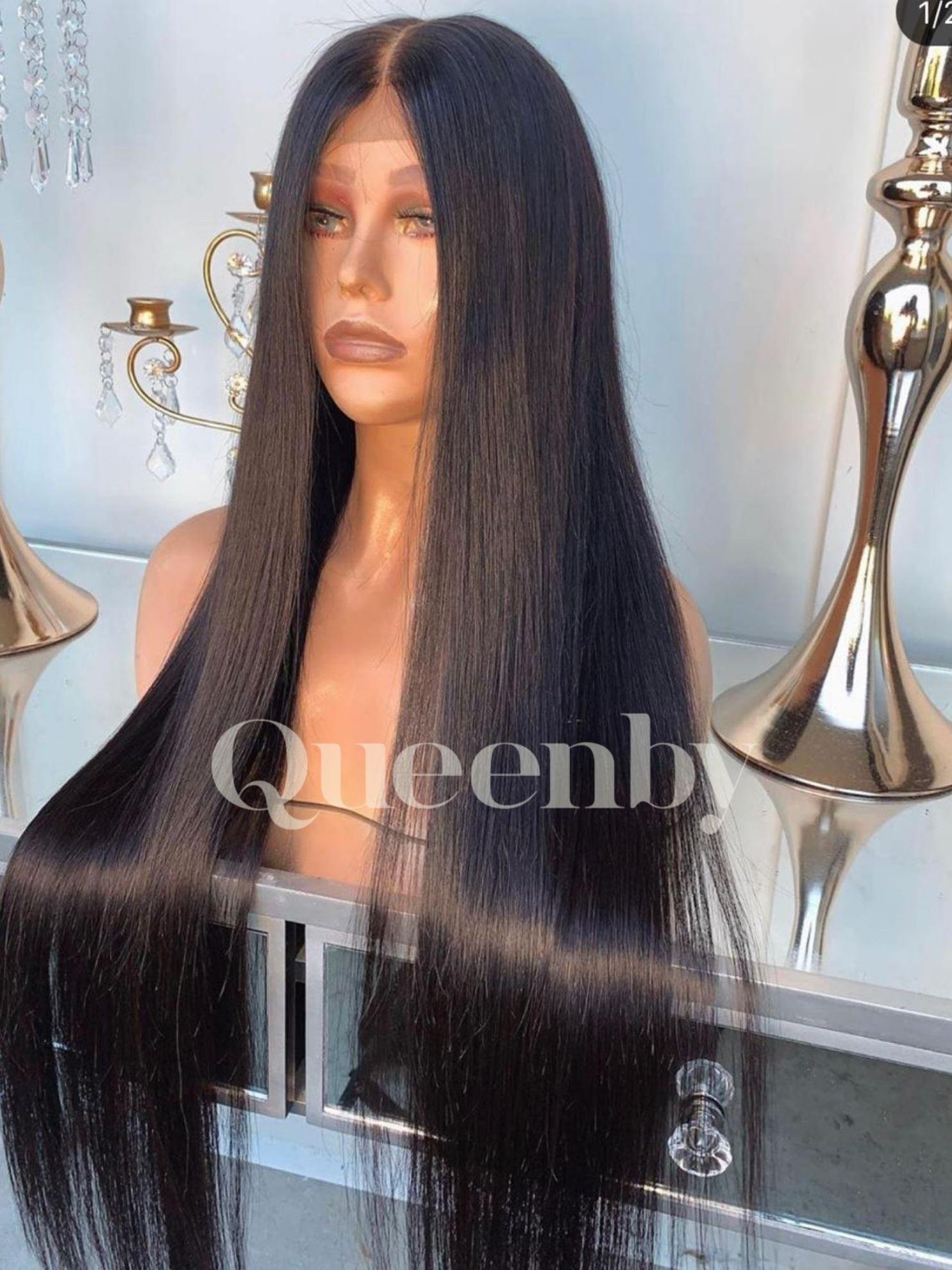 26 inch virgin human hair wig - QUEENBY