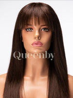 18 inch virgin human hair wig - QUEENBY