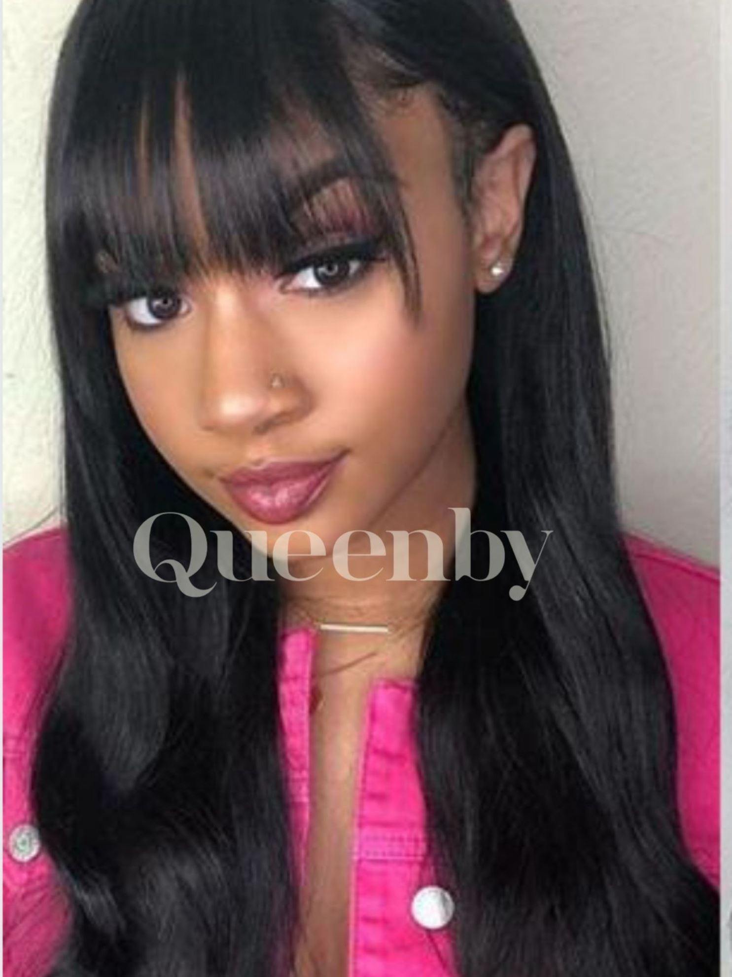 20 inch virgin human hair wig - QUEENBY