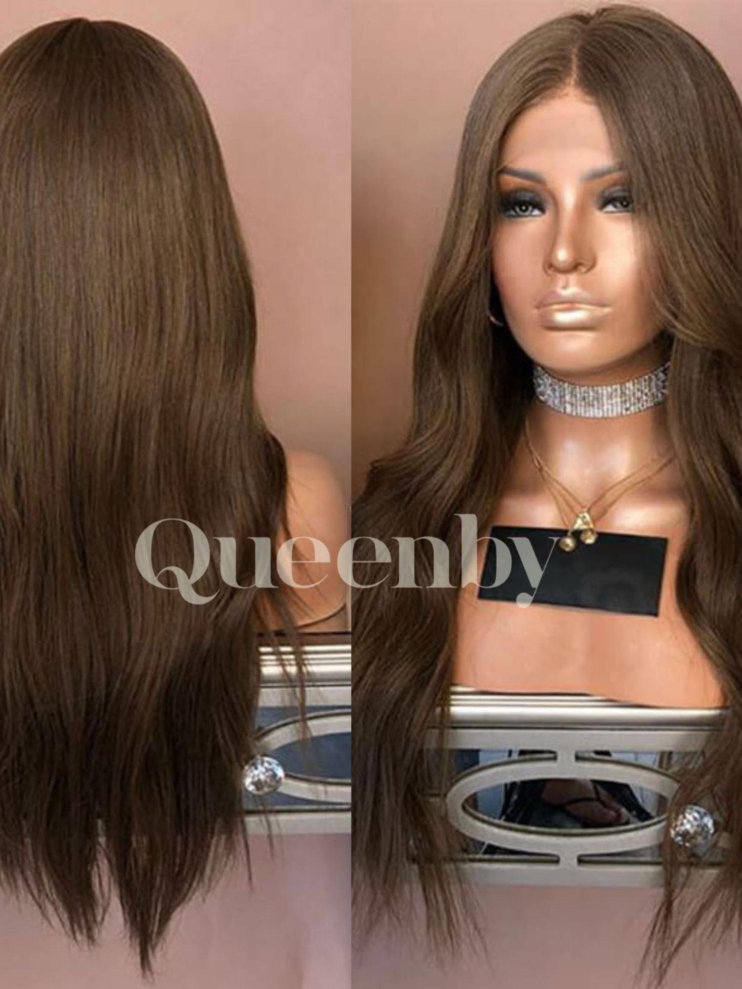 24 inch virgin human hair wig - QUEENBY