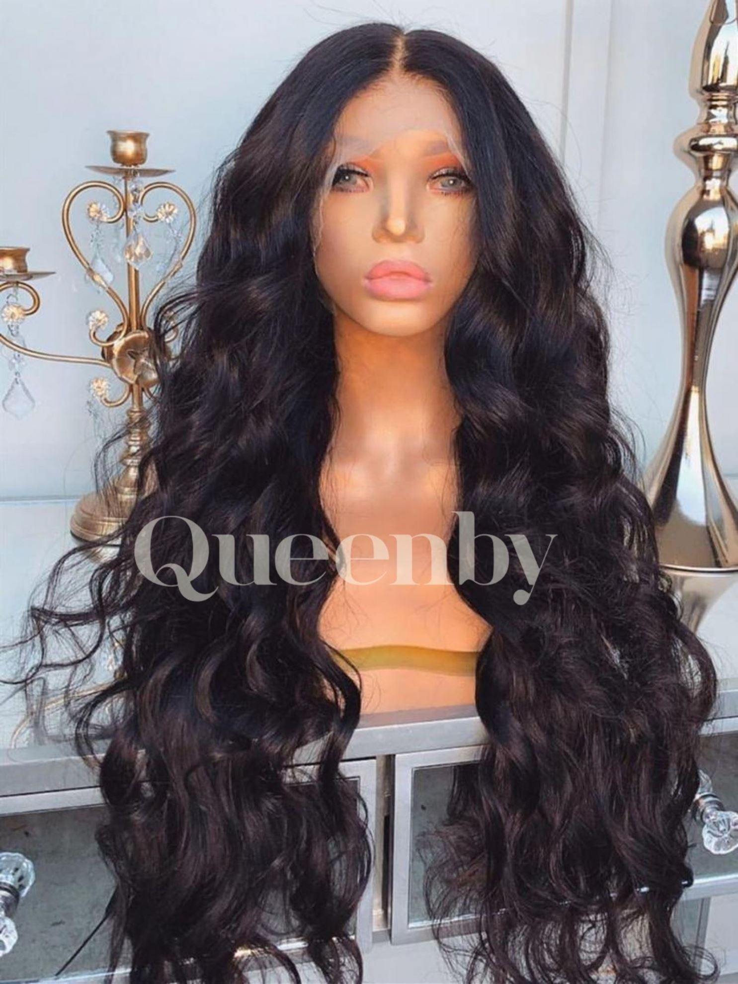 26 inch virgin human hair wig - QUEENBY