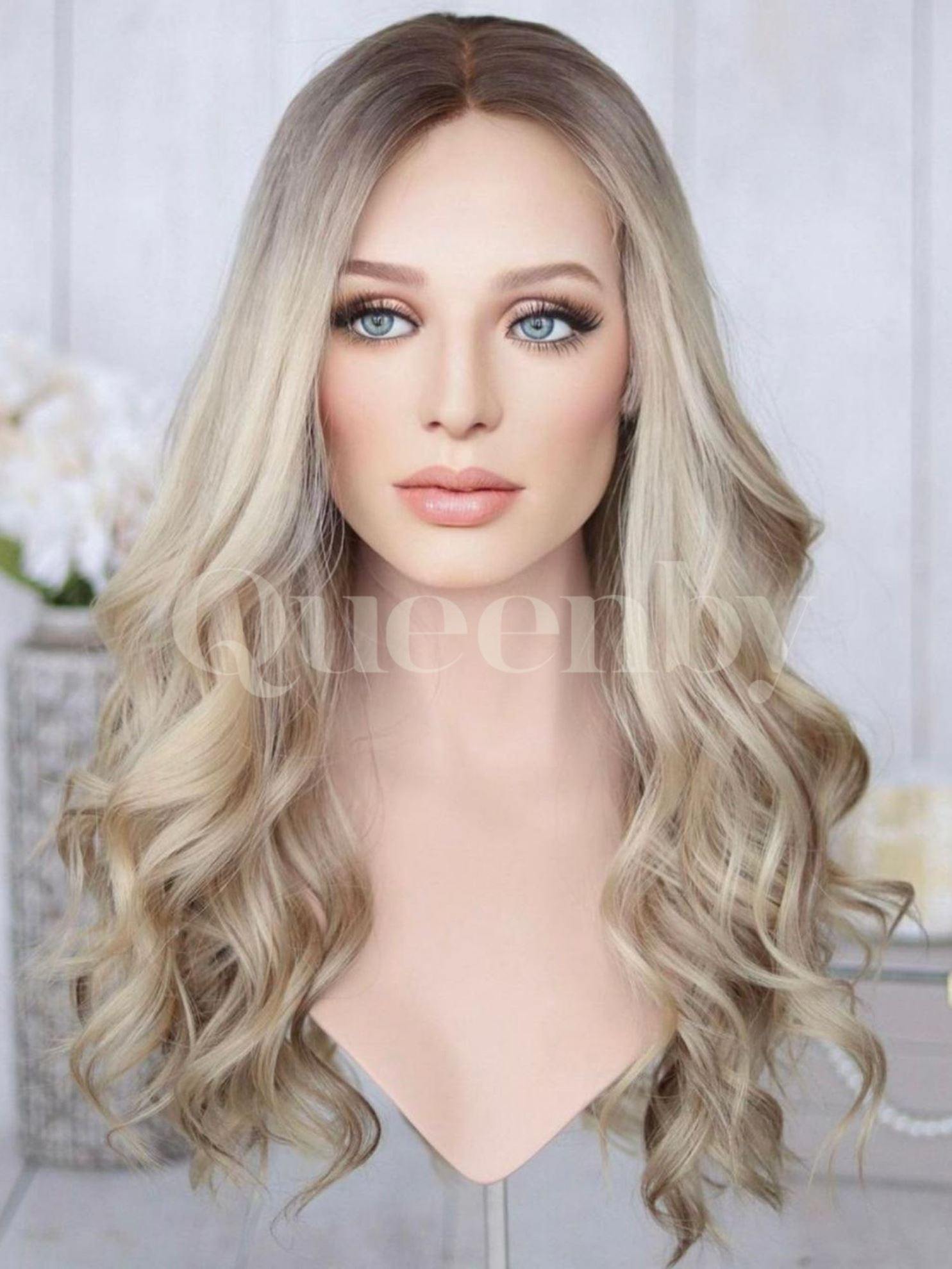 24 inch virgin human hair wig - QUEENBY