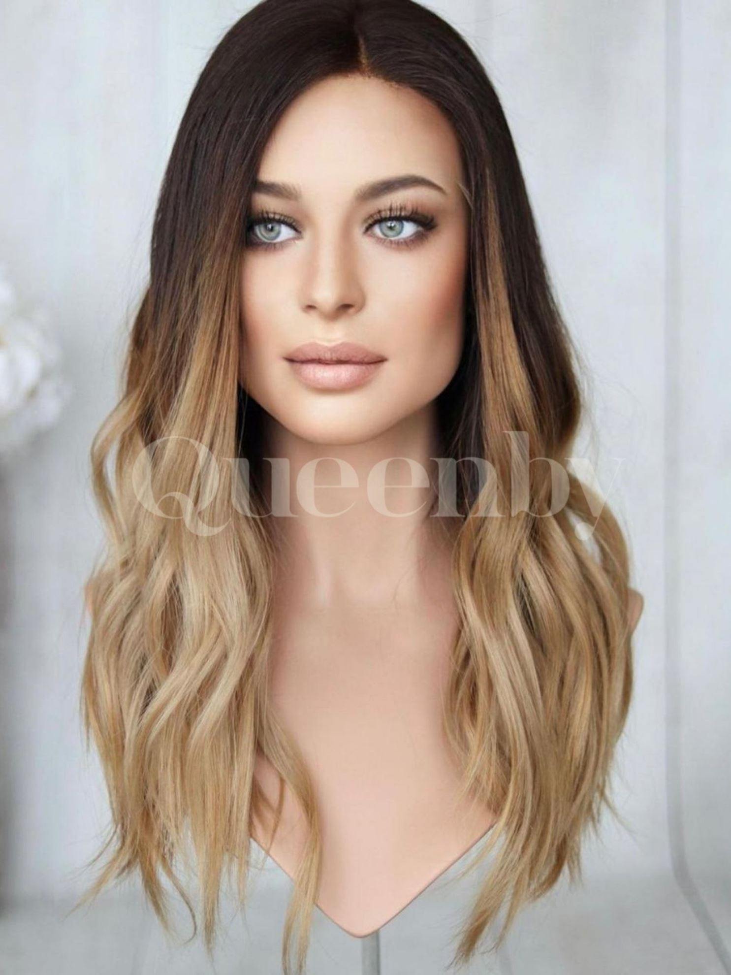 24 inch virgin human hair wig - QUEENBY