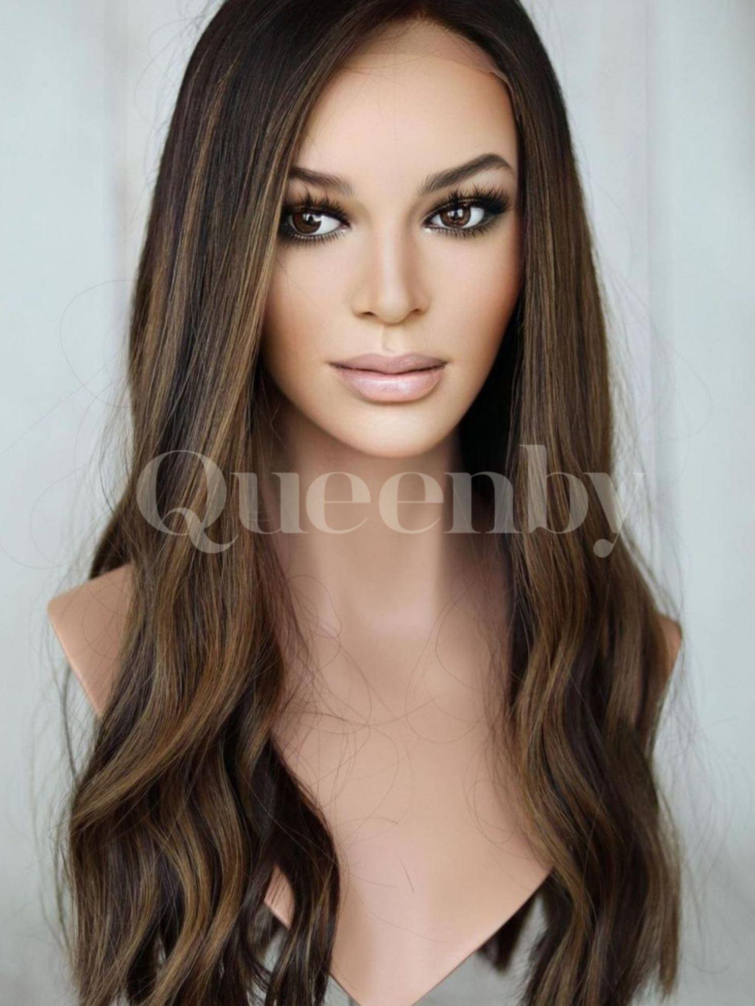 24 inch virgin human hair wig - QUEENBY