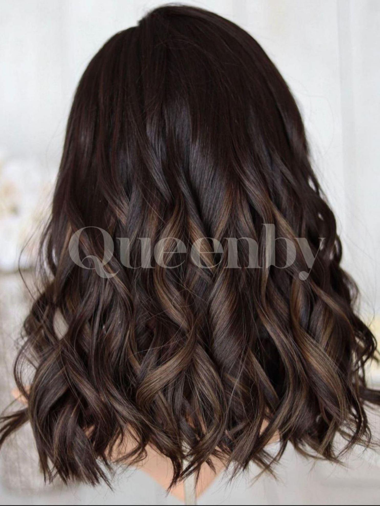 20 inch virgin human hair wig - QUEENBY