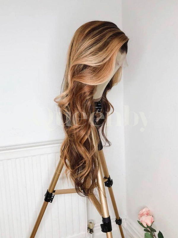 26 inch virgin human hair wig - QUEENBY