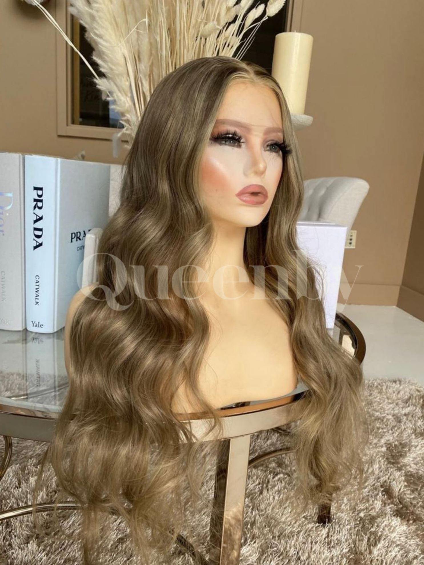 26 inch virgin human hair wig - QUEENBY