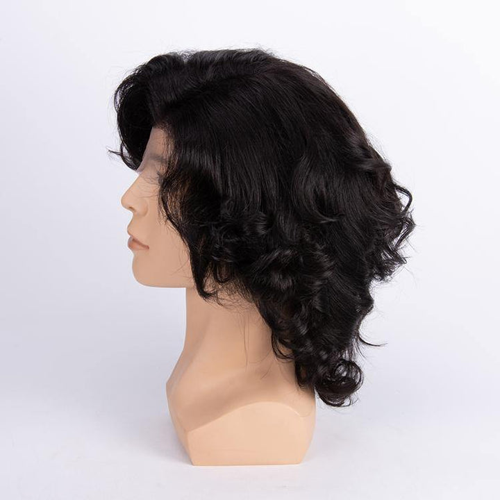 08 inch wig for man virgin human hair - QUEENBY